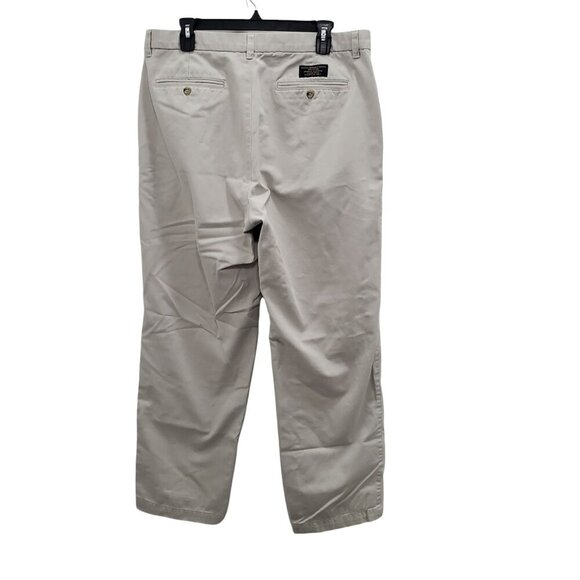 Banana Republic Men's‎ Light Beige Flat Front Straight Leg Khaki Uniform Pant 34 - Picture 5 of 5